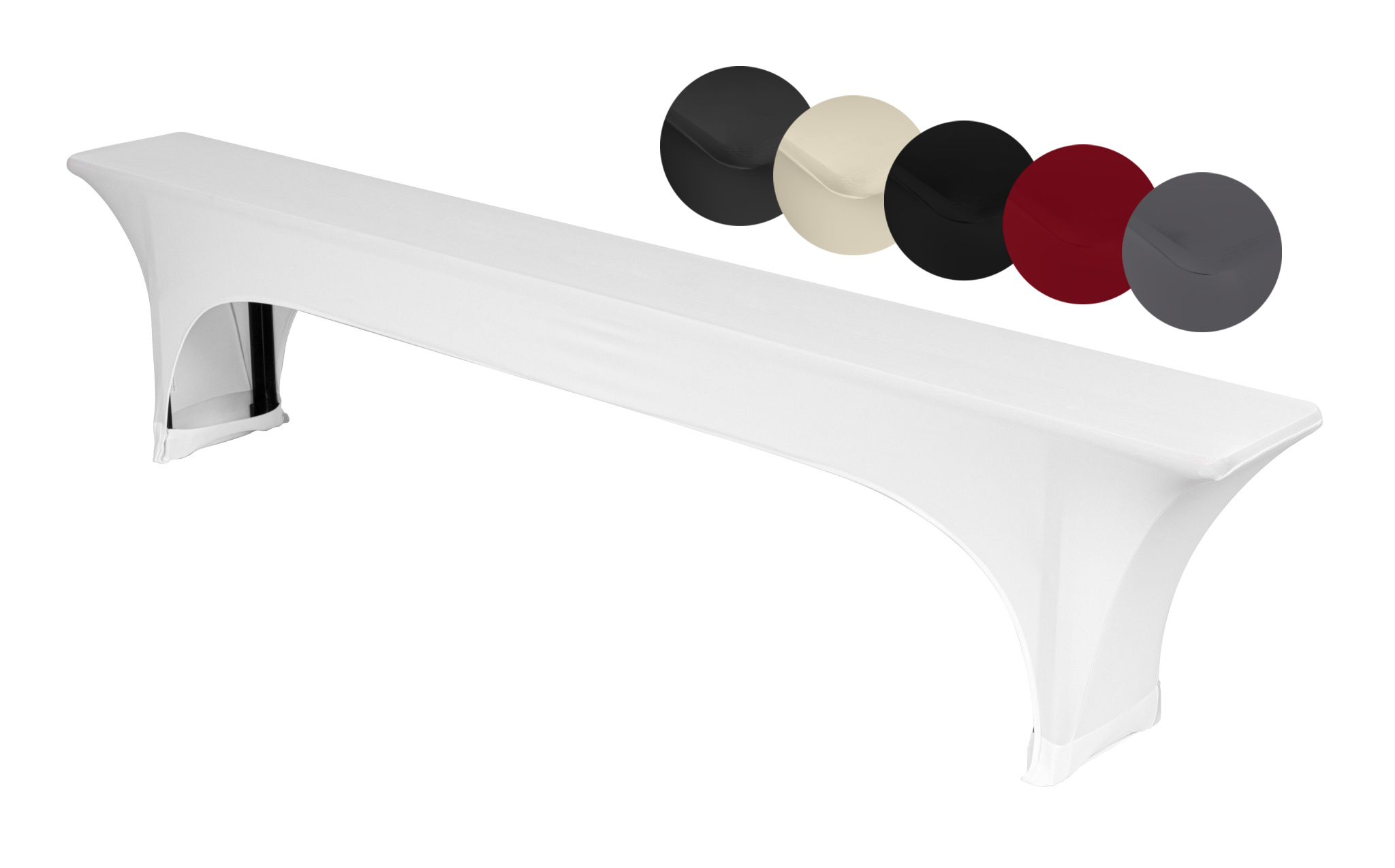 Stretch Bierbankhusse für Bierzeltgarnitur 220cm Stretch Bierbankhusse für Bierzeltgarnitur 220cm