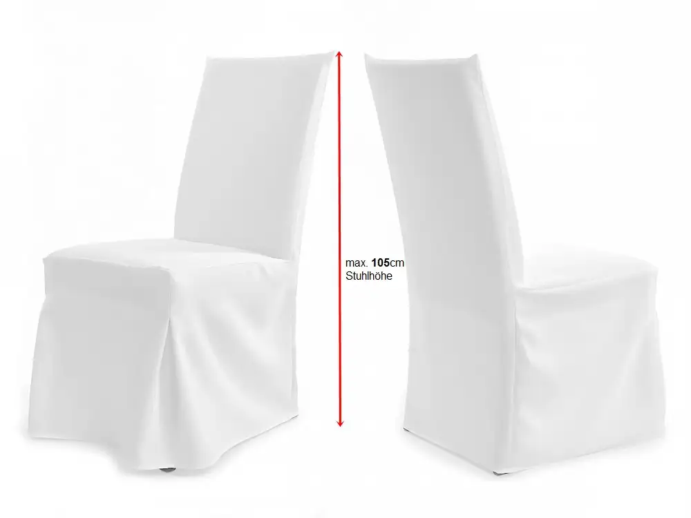 Stuhlhussen für hohe Lehne bis 100cm PARIS Stuhlhussen für hohe Lehne bis 100cm PARIS