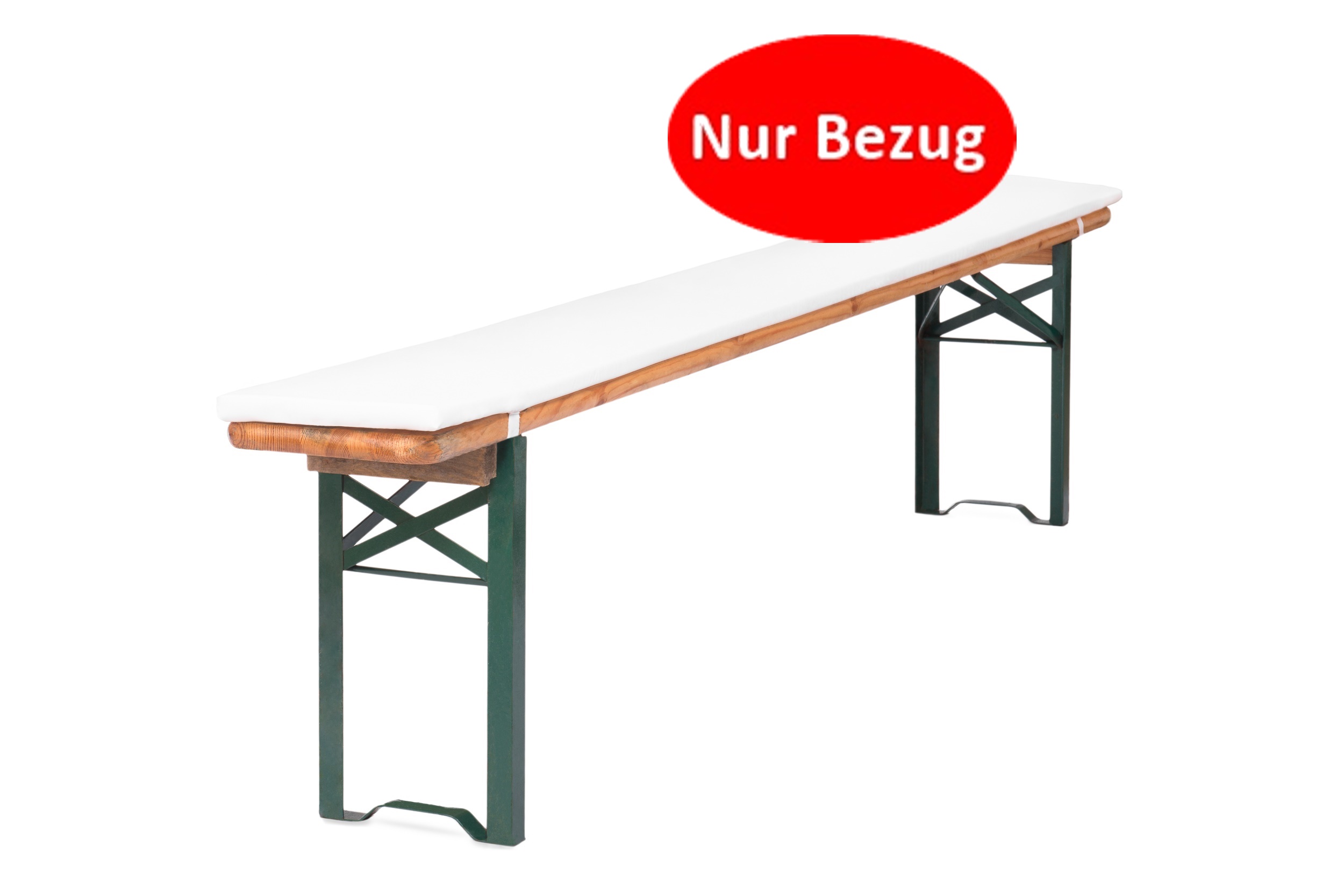 tempbierbankauflageweiYylkXgBi6yb3s BEZUG (Replacement) mit RV für Bierbank-Polster/Auflagen (ohne Schaumstoff/Füllung etc.)