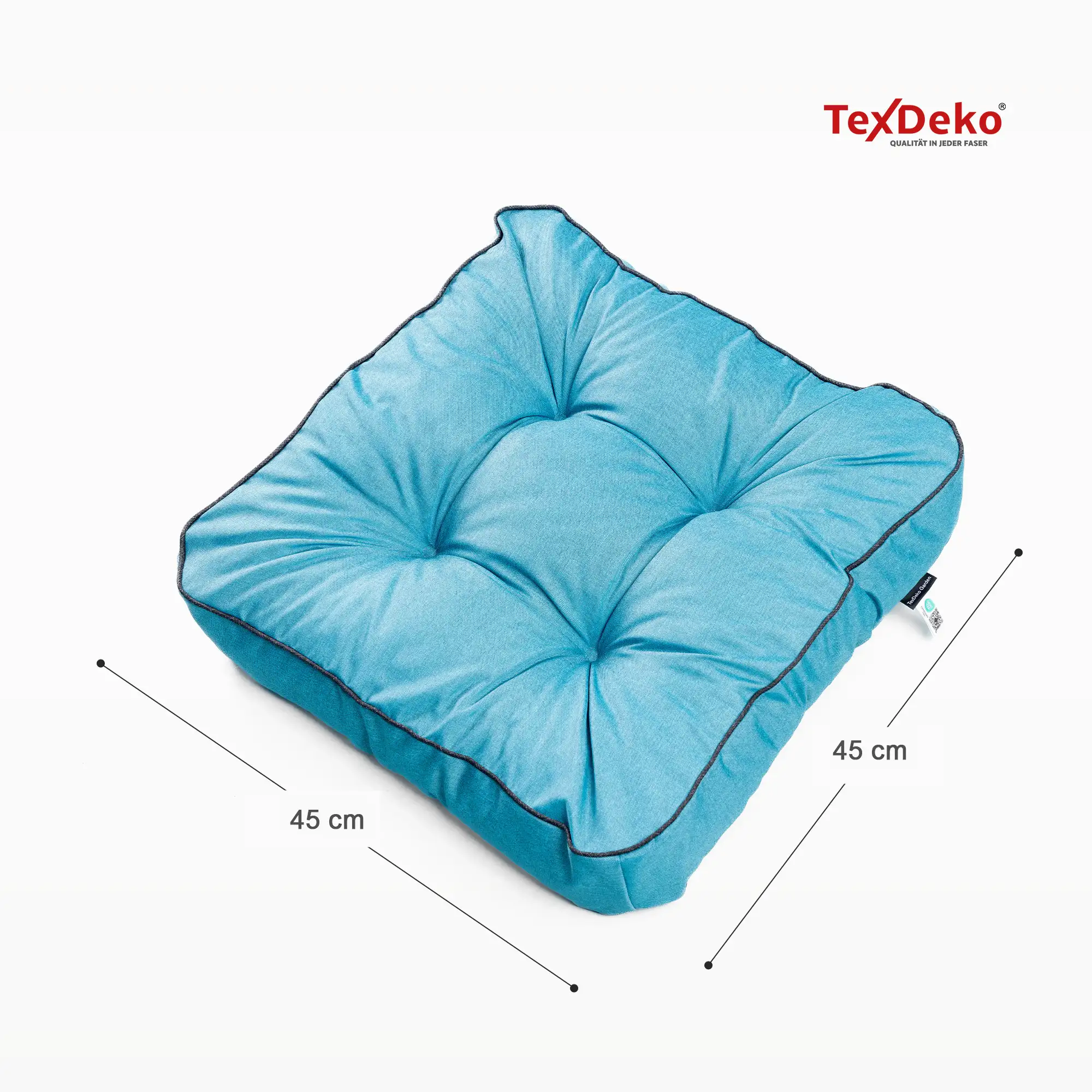 TexDeko® Ecolen Loungekissen – Premium Gartenkissen mit Rückenpolster wasserabweisend für Rattanmöbel in verschiedenen Größen und Farben