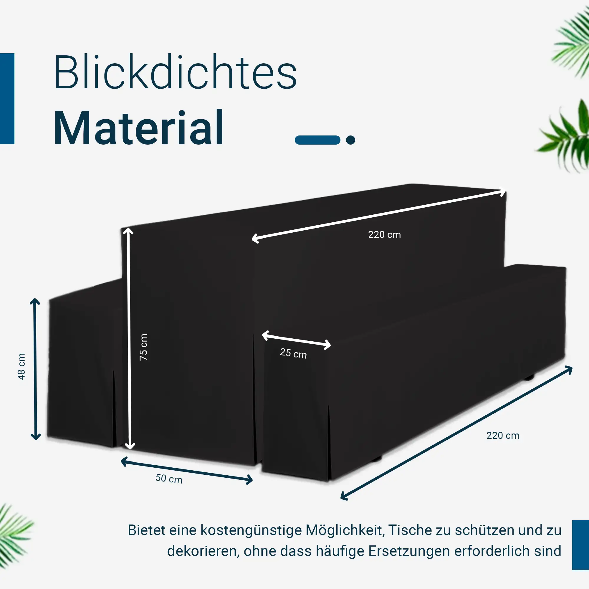 Hussen für Bierzeltgarnitur Premium SET Biertischhussen 220cm Hussen für Bierzeltgarnitur Premium SET Biertischhussen 220cm