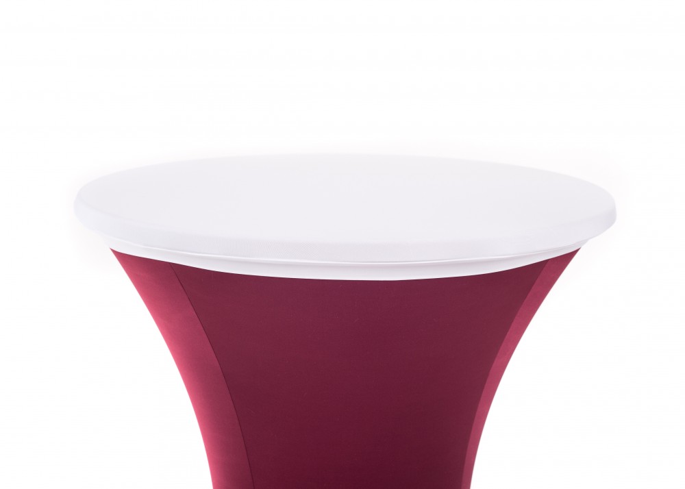 Topcover-UEberzug-Stehtischussen Stretch Topcover für Stehtische Zusatzüberzug