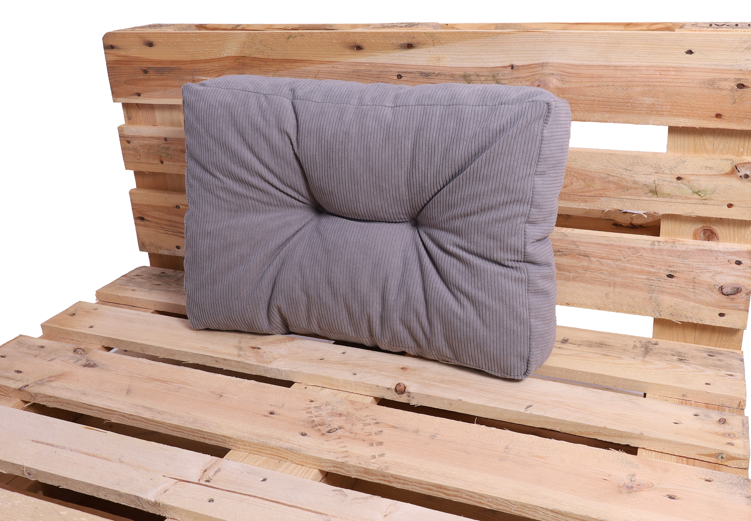 TexDeko Garden Cord Palettenkissen aus weichem Cordstoff