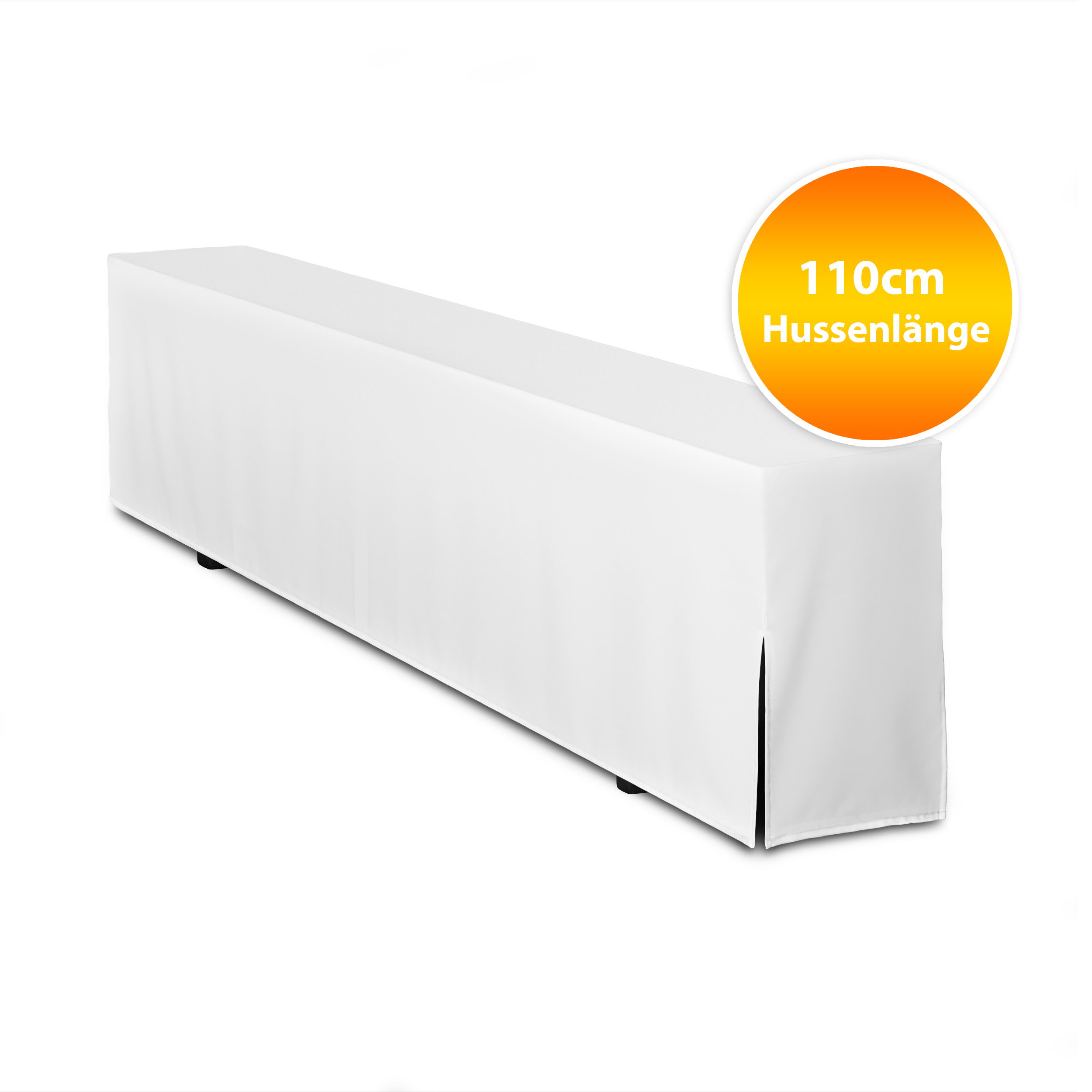 L110W Bierbankhussen 110cm Weiß