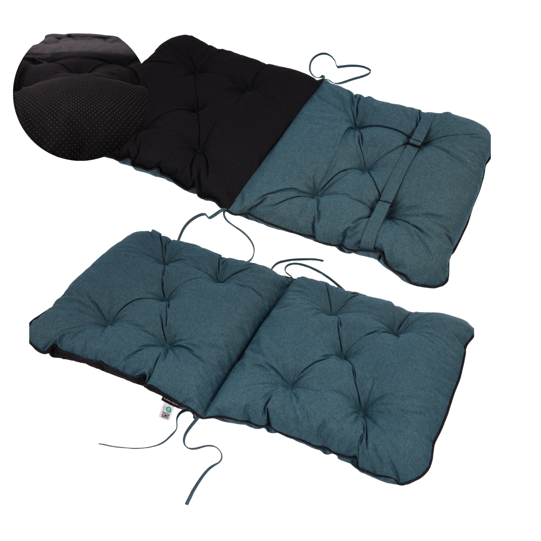 TexDeko Ecolen Gartenstuhlauflage 80 × 40 cm Niedriglehner gesteppt, wasserabweisend TexDeko Ecolen Gartenstuhlauflage 80 × 40 cm Niedriglehner gesteppt, wasserabweisend